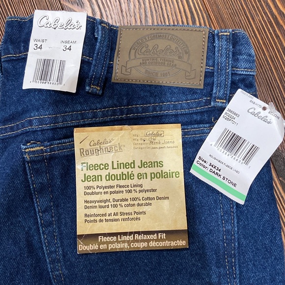 Cabelas fleece lined men’s jean - Picture 4 of 5